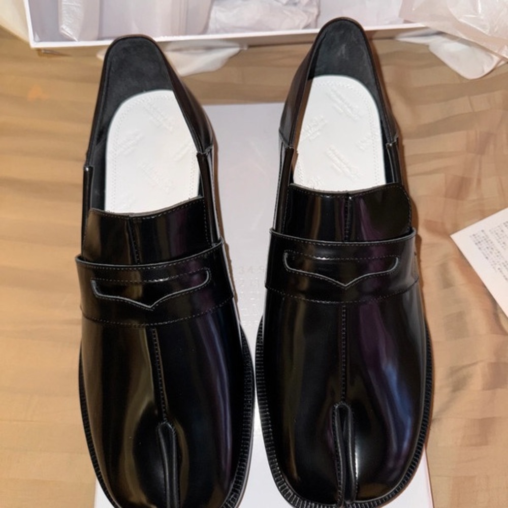 Maison Martin Margiela Black Leather Loafers